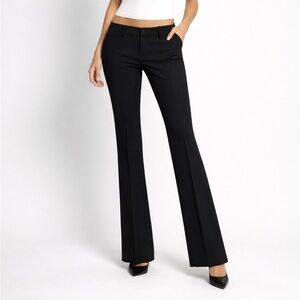 A.L.C. Classic Black Trousers split hem size 0
